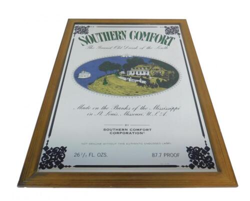 A Southern Comfort advertising mirror The Grand Ole Drink of the South