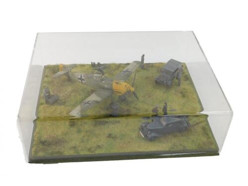 A model of a WWII Luftwaffe Messerschmitt NE 262