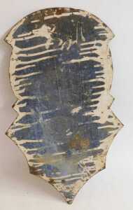 THE 'HUMBER' enamel advertising sign, shaped as a clock face depicting five interlinked figures,... - 3