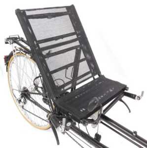 A Peer Gynt by Radius recumbent bicycle, with Radius Minster mesh seat, and luggage rack, 207cm... - 4