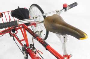 A Cyclon 3x2 tandem trike, with a red painted frame, Sellem Italia Turbo front seat and Selle... - 8