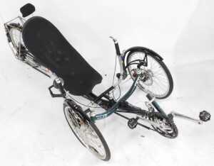 An Inspired Cycle Engineering (ICE) recumbent tricycle, on a green T45 Carbon Manganese steel... - 3