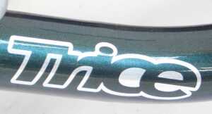 An Inspired Cycle Engineering (ICE) recumbent tricycle, on a green T45 Carbon Manganese steel... - 5