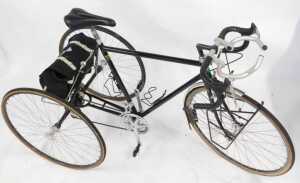 A Reynolds tricycle, the black frame model number 531, with Trans X components secondary bars,... - 3