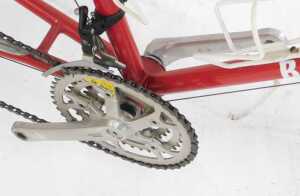 A Reynolds tricycle, the red model 531 frame with Barron advertising, having racing style... - 6