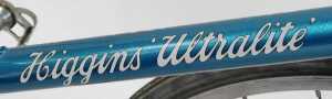 A Higgins Ultralite tricycle, the turquoise frame with crest, having GB chrome handles and Super... - 4