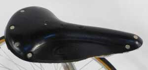 A Higgins Ultralite tricycle, the turquoise frame with crest, having GB chrome handles and Super... - 6