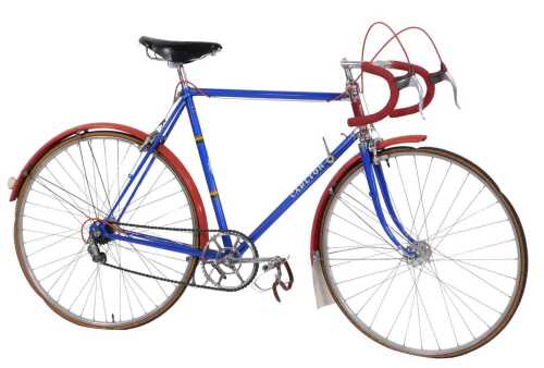 A Carlton Cycles bicycle, with a Reynolds 531 blue painted frame, with Carlton Cycles enamelled...