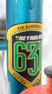 A Dave Yeates bicycle, with a Reynolds 631 turquoise frame, Shimano brakes, an XO Selle Italia... - 7