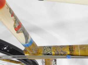 A Velos Tour de France bicycle, with a metallic yellow Reynolds 531 frame, Titan handlebars, ALP... - 5