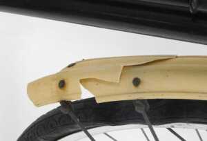 A 20thC lady's bicycle, the painted black frame with chrome handlebars, a Brooks leather seat,... - 7