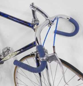 A James Fothergill of Liverpool bicycle, the Royal blue and cream banded frame with applied... - 3
