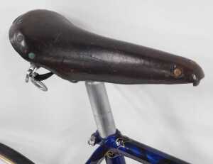 A James Fothergill of Liverpool bicycle, the Royal blue and cream banded frame with applied... - 4