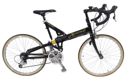 A Chameleon Airnimal bicycle, the black Cane Creak 52 frame with fox on penny farthing logo,...