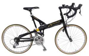 A Chameleon Airnimal bicycle, the black Cane Creak 52 frame with fox on penny farthing logo,...