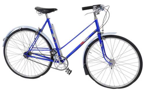 A Velos Cycle Paris bicycle, with a Reynolds 531 blue frame with Paris stickers, and Sturmey...