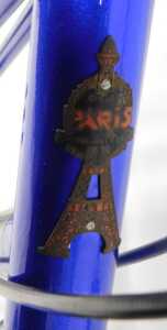 A Velos Cycle Paris bicycle, with a Reynolds 531 blue frame with Paris stickers, and Sturmey... - 8