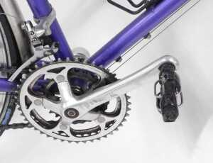 A Barron bicycle, the Reynolds 531 purple frame with Cirelli handlebars and Shimano 105 brakes,... - 5