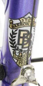A Barron bicycle, the Reynolds 531 purple frame with Cirelli handlebars and Shimano 105 brakes,... - 7