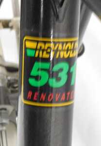 A Reynolds 531 black bicycle frame, the black frame, with a Cinelli handlebar, Shimano 105... - 6