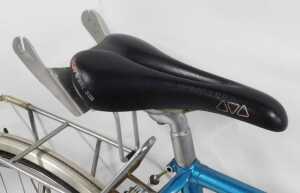 A Reynolds 531 turquoise frame bicycle, with Cirelli hard handlebars, Cat Eye CCCL200 cordless 2... - 4