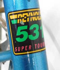 A Reynolds 531 turquoise frame bicycle, with Cirelli hard handlebars, Cat Eye CCCL200 cordless 2... - 6