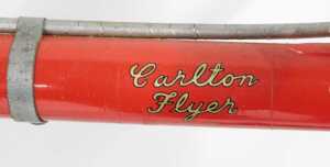 A Carlton Cycles Flyer bicycle, with a Reynolds 537 red and white frame, with TB component... - 7