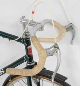 A Bates bicycle, the green Reynolds 531 frame with CB brakes, and a Brooks seat, Bluemels... - 3