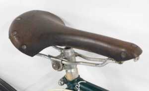 A Bates bicycle, the green Reynolds 531 frame with CB brakes, and a Brooks seat, Bluemels... - 4