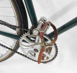 A Bates bicycle, the green Reynolds 531 frame with CB brakes, and a Brooks seat, Bluemels... - 5