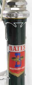 A Bates bicycle, the green Reynolds 531 frame with CB brakes, and a Brooks seat, Bluemels... - 8
