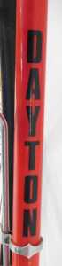 A Dayton Cycle bicycle, with a red frame and crest, Velrome chrome handlebars and Universal... - 8
