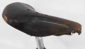 A Carpenter bicycle, the blue frame with M Kit chrome handlebars, Universal Super 68 brakes, and... - 5