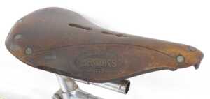 An Ellis Briggs bicycle, the Reynolds 531 chrome frame, with chrome Lion handlebars, bell, and a... - 4