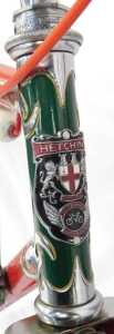A Hetchins Experto Crede bicycle, on a red painted frame with Hetchins crest, with GB 537 chrome... - 8