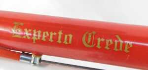A Hetchins Experto Crede bicycle, on a red painted frame with Hetchins crest, with GB 537 chrome... - 9