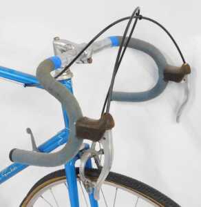 An FH Grubb bicycle, the blue frame with crests, and GB chrome handlebars, CLB Professional... - 3