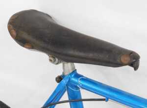 An FH Grubb bicycle, the blue frame with crests, and GB chrome handlebars, CLB Professional... - 4