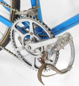 An FH Grubb bicycle, the blue frame with crests, and GB chrome handlebars, CLB Professional... - 5