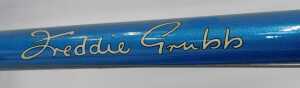 An FH Grubb bicycle, the blue frame with crests, and GB chrome handlebars, CLB Professional... - 6