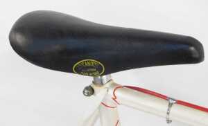 A WH Beattie Lancier bicycle, with a Reynolds 531 cream frame with multicoloured banding,... - 4