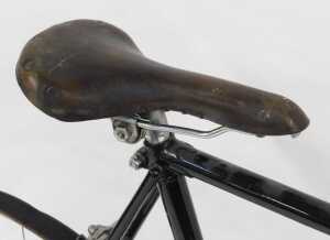 A Grandex bicycle, the black frame with chrome handlebars, GB Hiduminium brakes, and a Mansfield... - 4