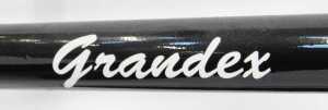 A Grandex bicycle, the black frame with chrome handlebars, GB Hiduminium brakes, and a Mansfield... - 5