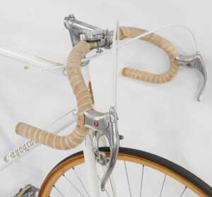 An L Ephgrave bicycle, the cream painted frame, bearing Olympic torch and rings, with Philippe... - 3