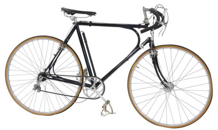 An Imperial Petrel bicycle, with a black painted frame, the brakes stamped The Cantilever, with...