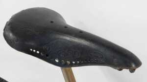 A Tridon Saint Amand Cher bicycle, the black frame with applied and later crest and some partial... - 4