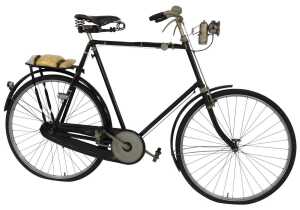An early 20thC Boston VVC Swift Special bicycle, the black frame stamped Swift, mounted with a...