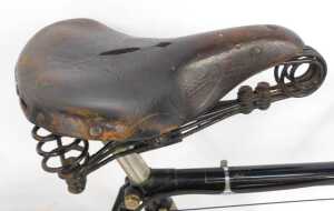 An early 20thC Boston VVC Swift Special bicycle, the black frame stamped Swift, mounted with a... - 8