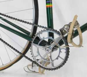 A Higgins bicycle, the green painted frame with Higgins crest, logo and lettering, with chrome... - 7