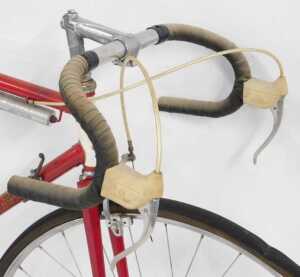 An FH Grubb bicycle, the red and cream frame with applied advertising and crest, with chrome... - 3